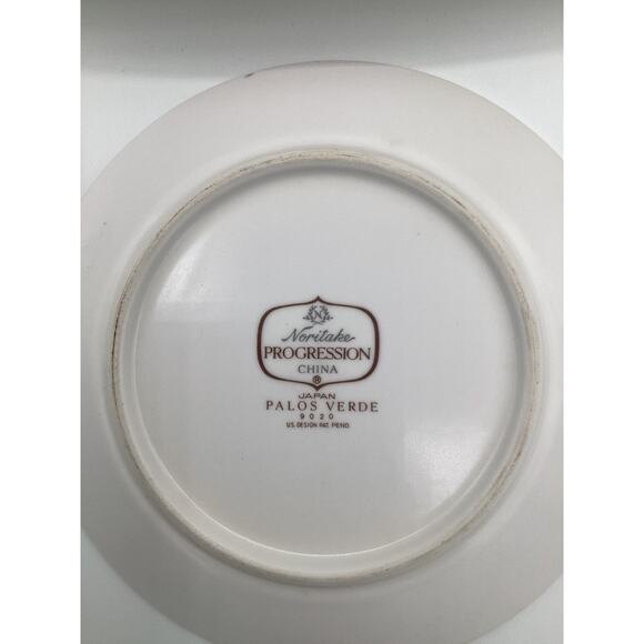 Noritake Progression Palos Verde 1 Serving & 4 Salad Plates & Creamer Excellent! - Picture 4 of 4